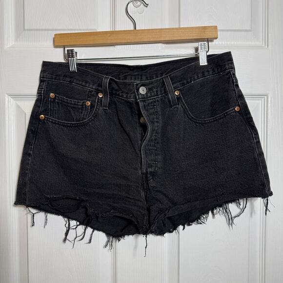Levi's 501 High Waisted Shorts - Picture 1 of 5